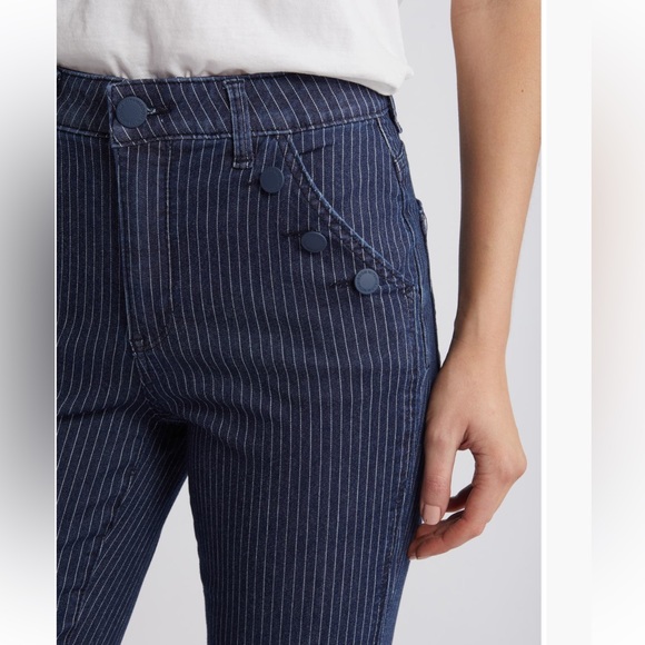 Wit & Wisdom Striped Jeans with Button Closure - Picture 3 of 10